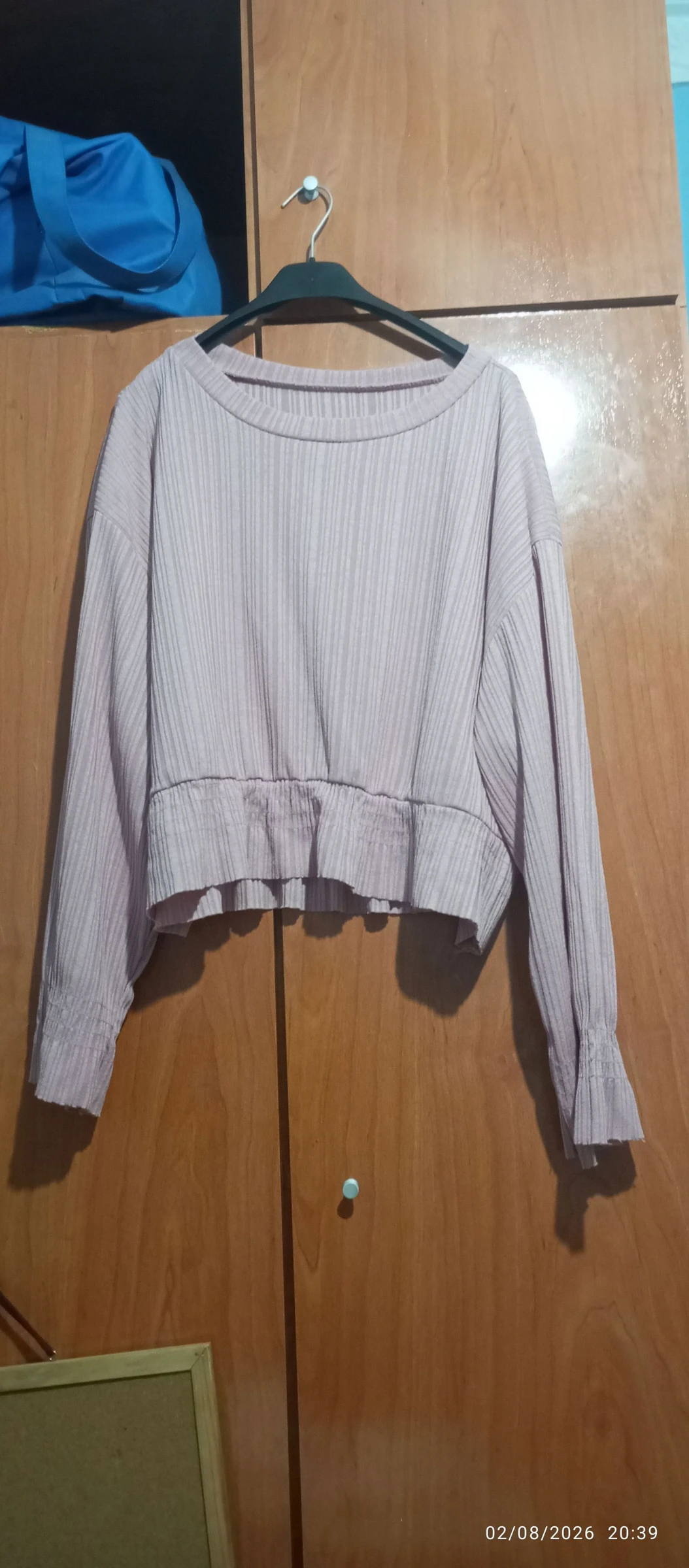 Blusa manga larga rosa 